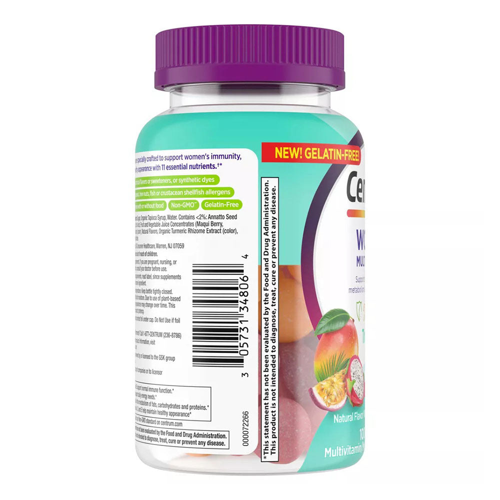 Centrum Women'S Multivitamin Gummies, Tropical Fruit - 100 Count