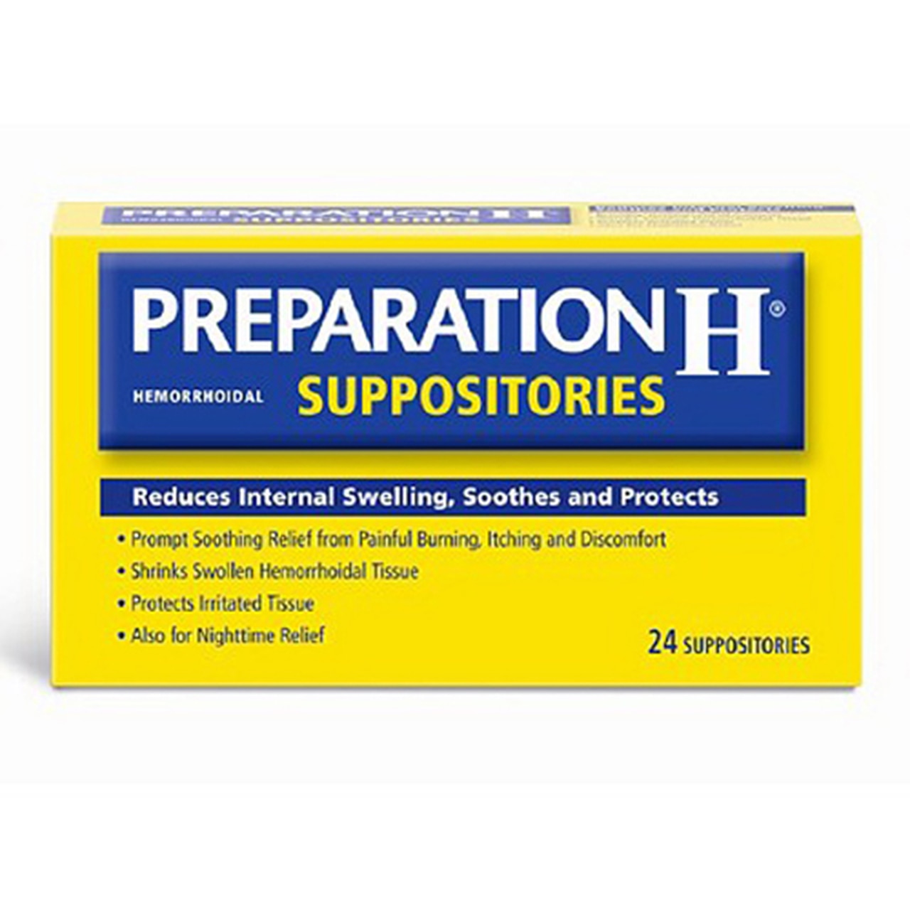 Preparation H Hemorrhoidal Prompt Soothing Relief Suppositories, 24 Ea