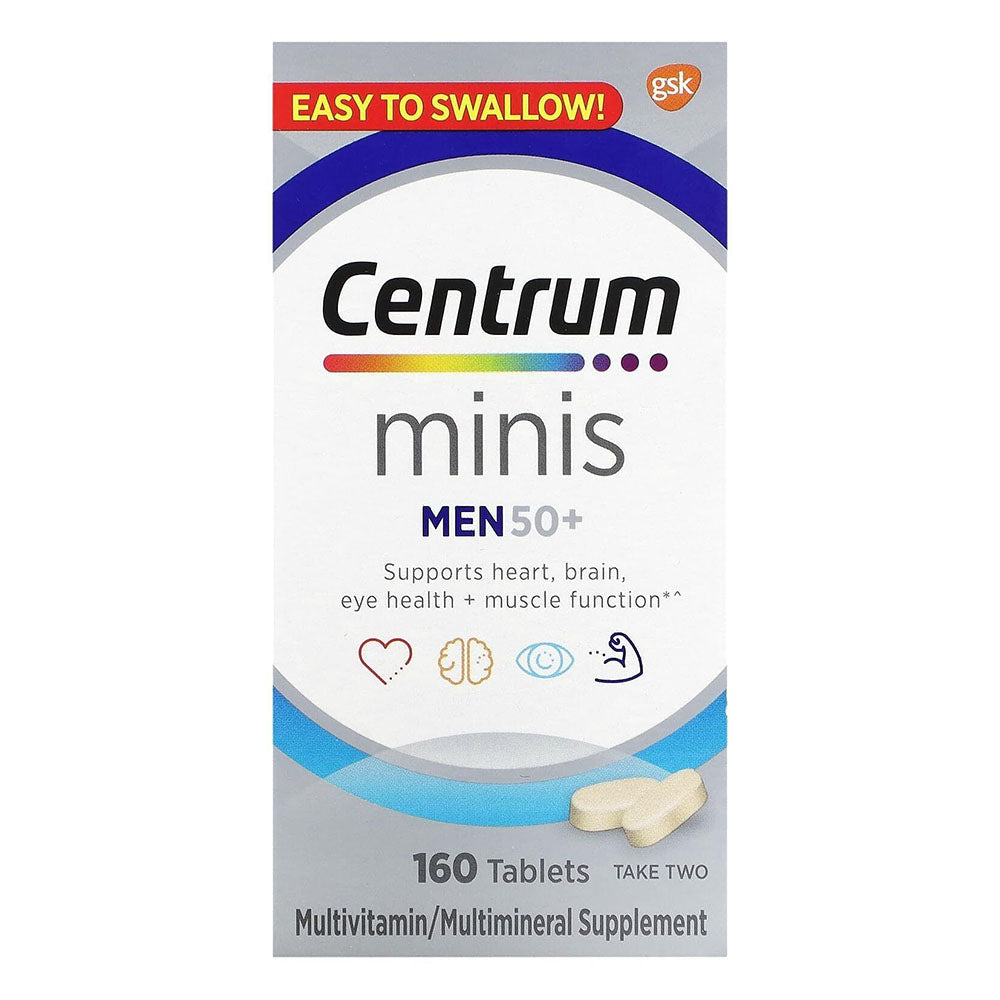 Centrum Silver Multivitamin For Men 50 Plus And Mineral Supplement Tablets, 160 Ct