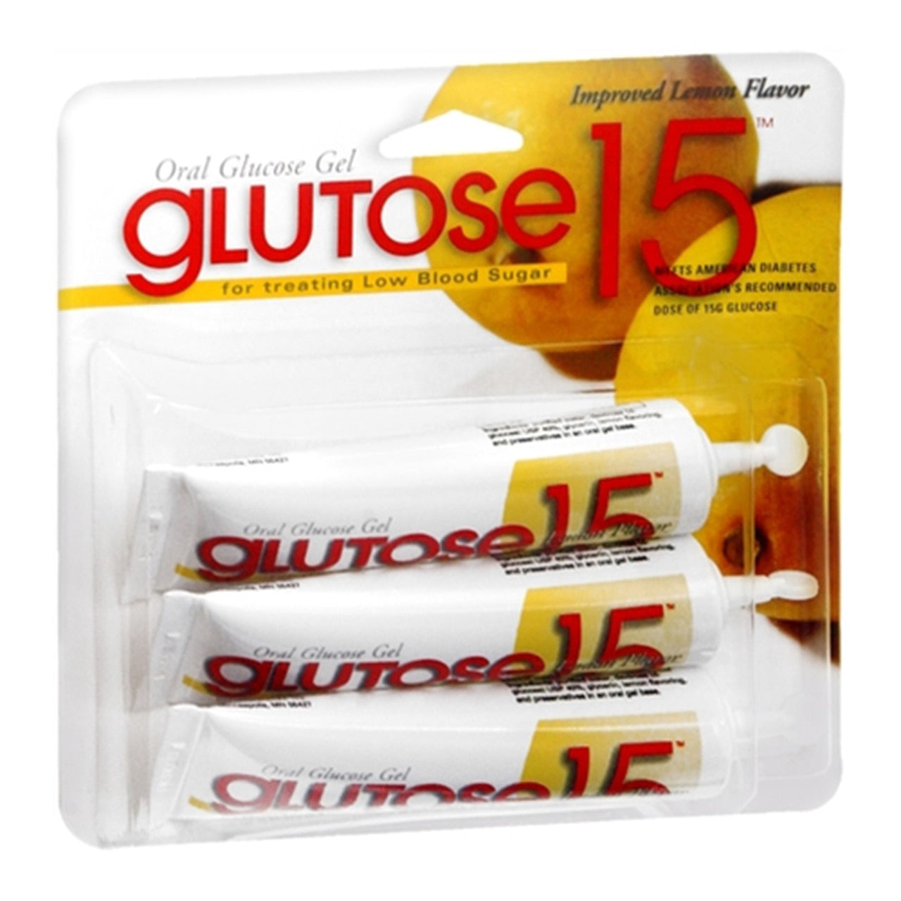Oral Glucose Gel Glutose 15 In A Tube With Lemon Flavor - 3 Ea