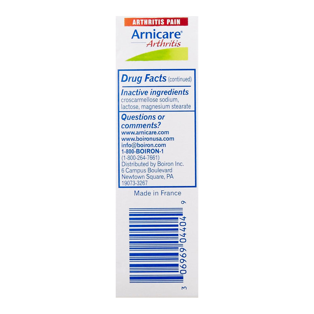 Boiron Arnicare Arthritis Pain Relief Tablets, Homeopathic Medicine - 60 Each