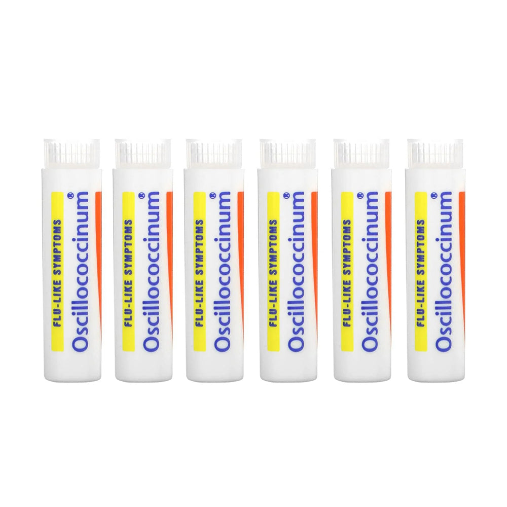 Boiron Oscillococcinum Flu-Like Symptoms Homeopathic Medicine, 6 Doses, 0.04 Oz Ea