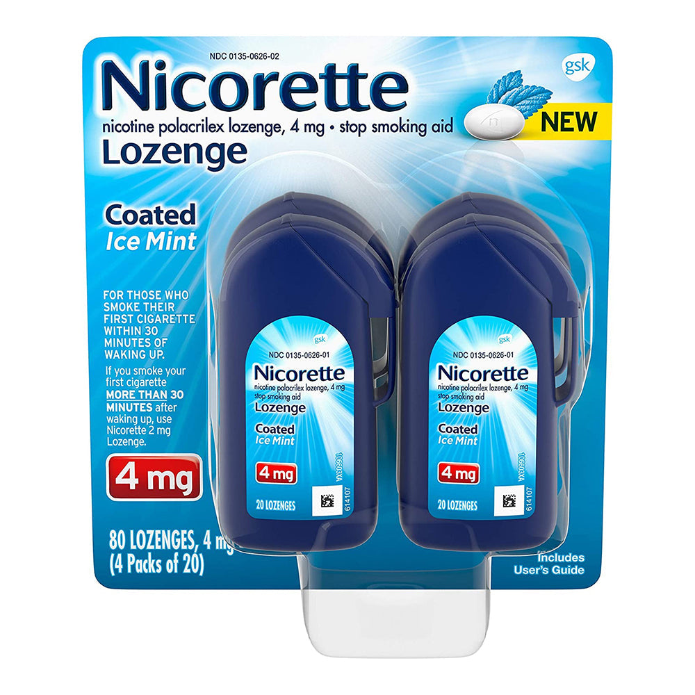 Nicorette 4Mg Nicotine Lozenges - 20 Count