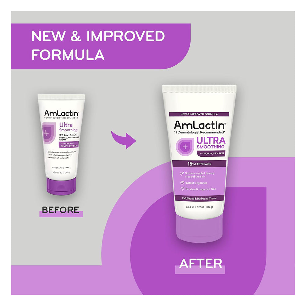 Amlactin Ultra Smoothing Intensely Hydrating Cream - 4.9 Oz