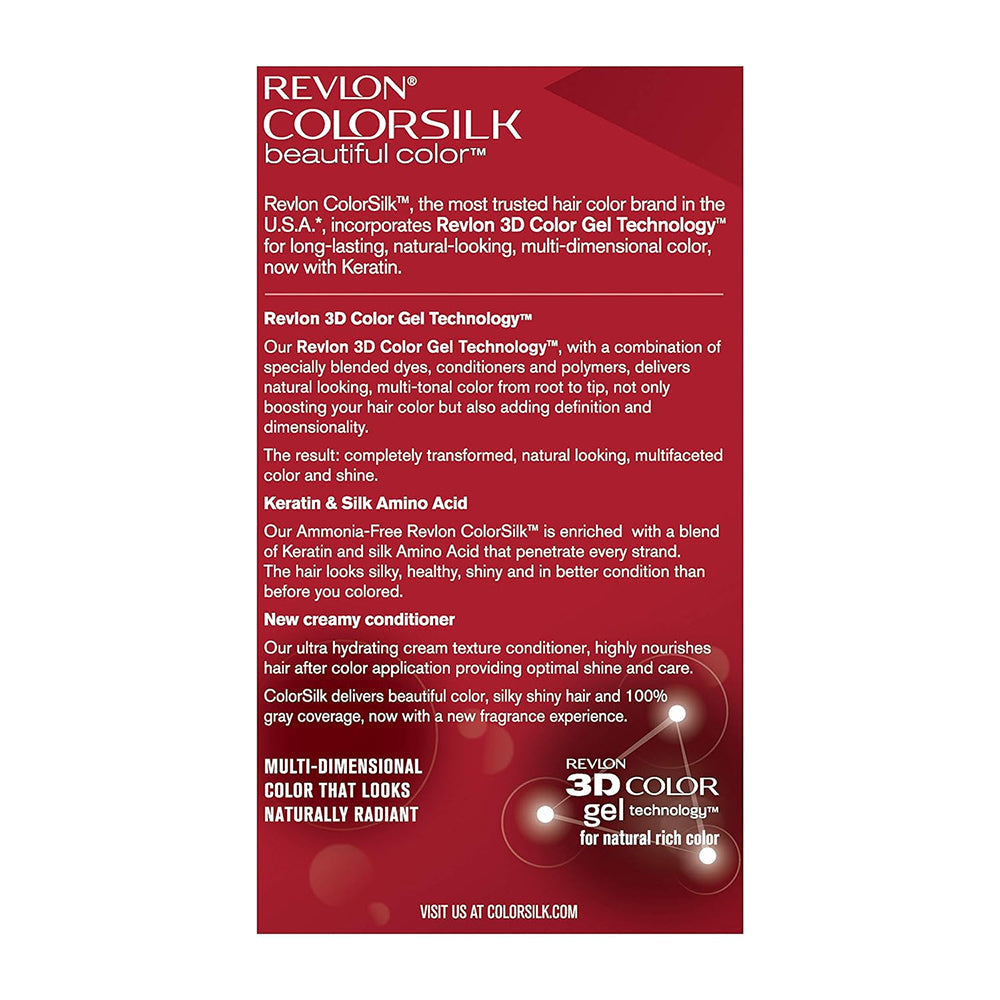Colorsilk By Revlon, Ammonia-Free Permanent, Haircolor: Natural Blue Black #12 - 1 Each