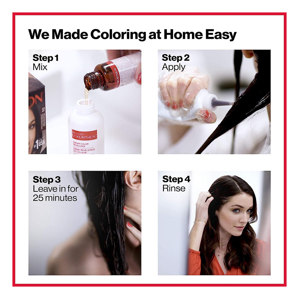 Colorsilk By Revlon, Ammonia-Free Permanent, Haircolor: Natural Blue Black #12 - 1 Each