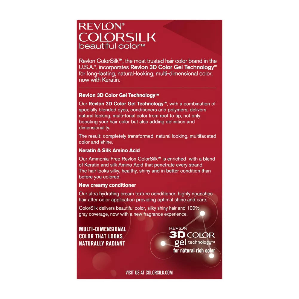 Colorsilk By Revlon, Ammonia-Free Permanent, Haircolor: Dark Soft Brown #3Wb - 1 Each