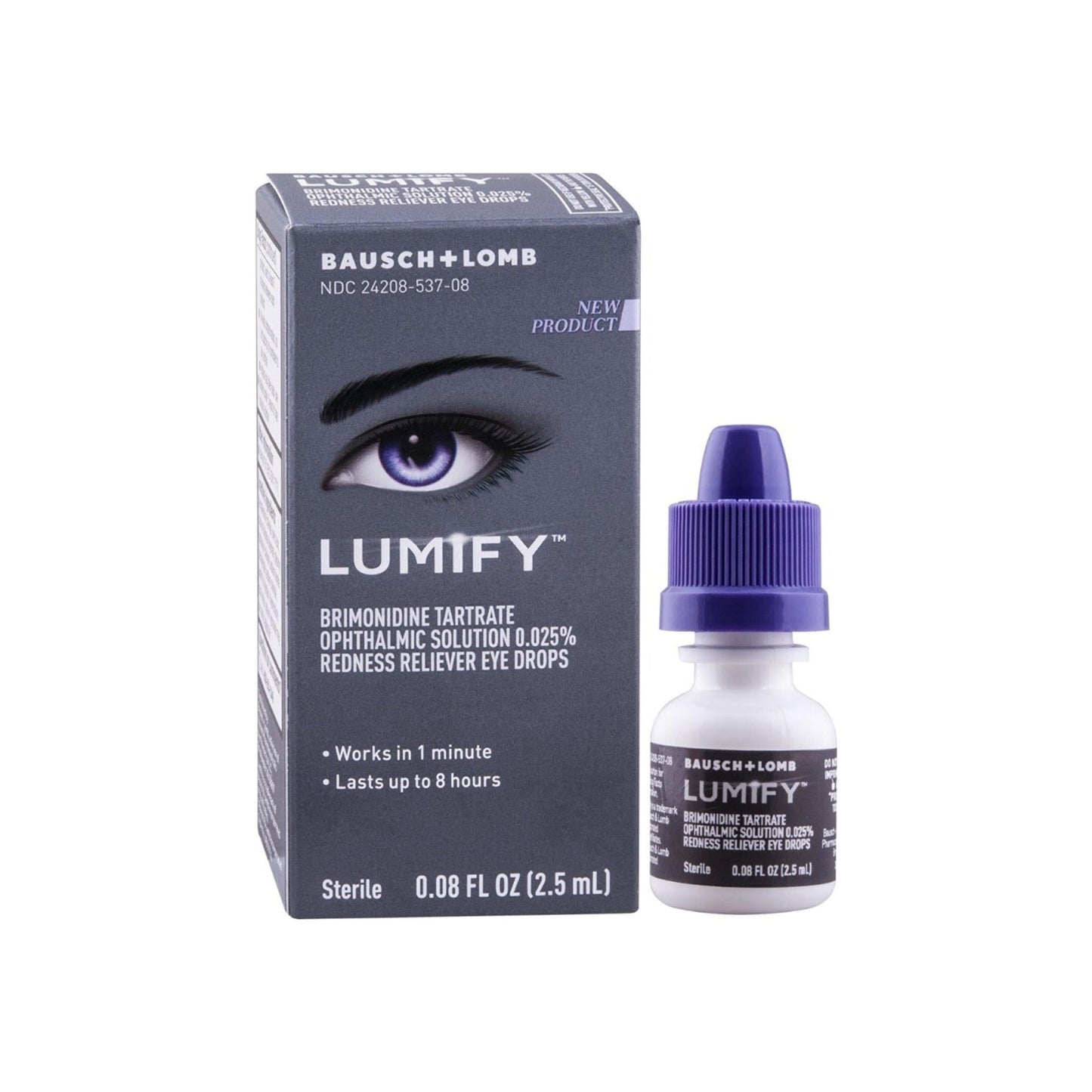 Bausch & Lomb Lumify Redness Reliever Eye Drops 0.08 Oz