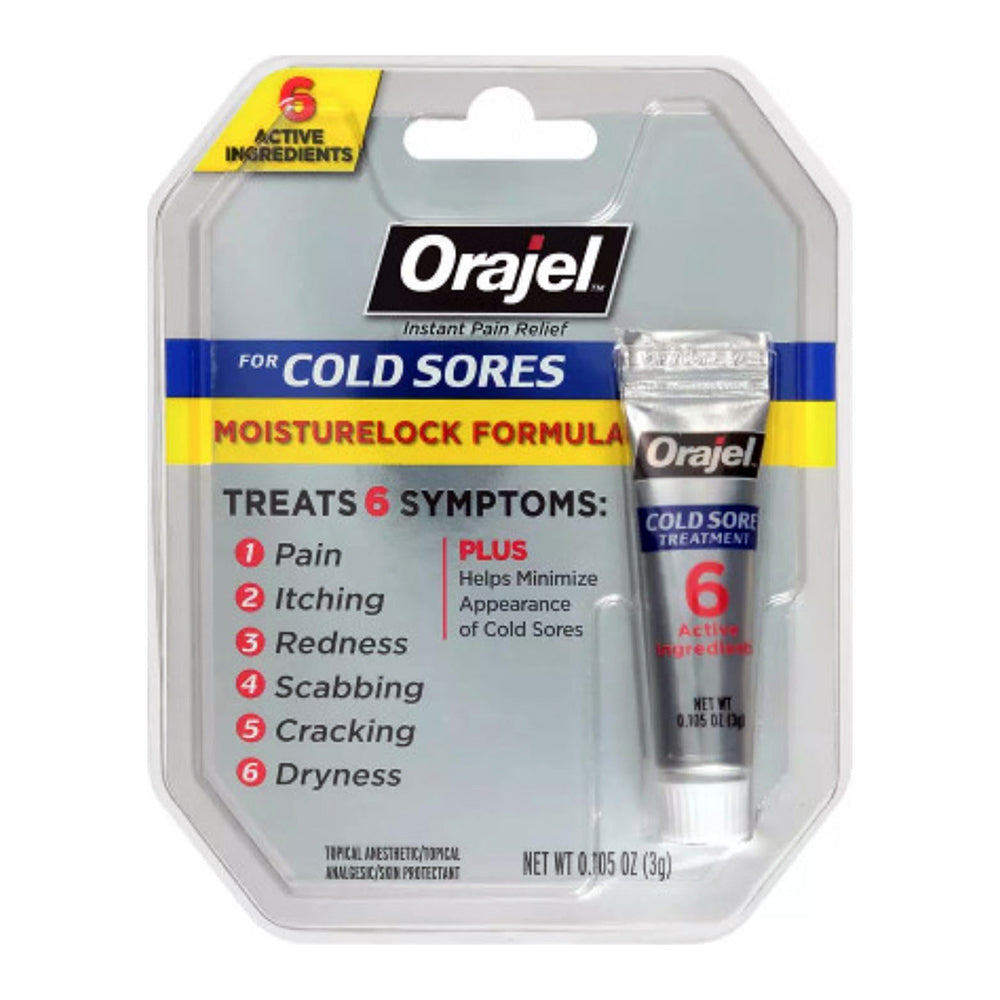 Orajel Touch-Free Cold Sore Treatment, With Applicator 0.08 Oz
