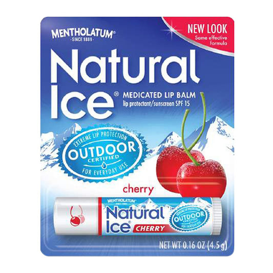 Mentholatum Natural Ice Lip Balm Cherry Spf 15 1 Each