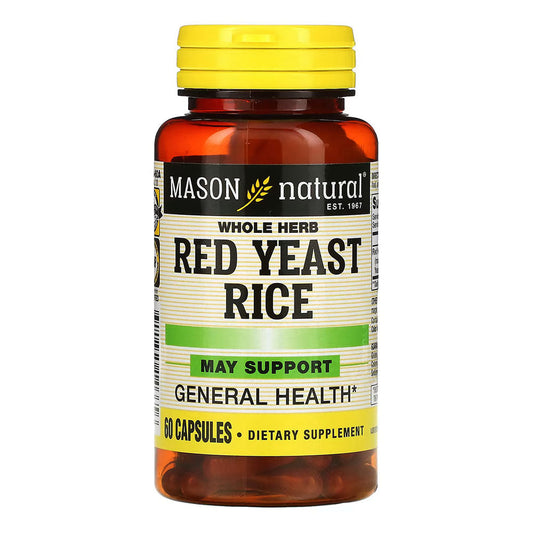 Mason Natural Red Yeast Rice, 1200 Mg - 60 Count