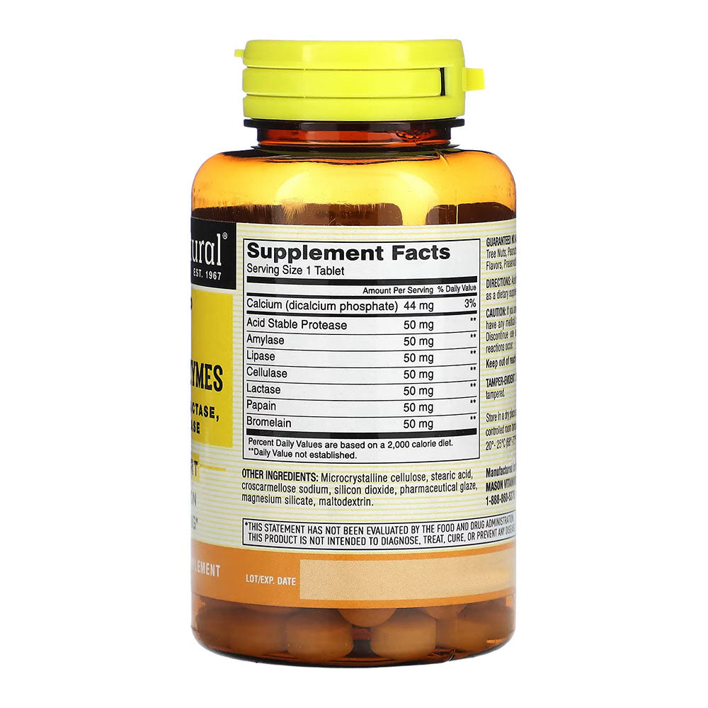 Mason Natural Plant Based Ultra Digestive Enzymes - 60Ct