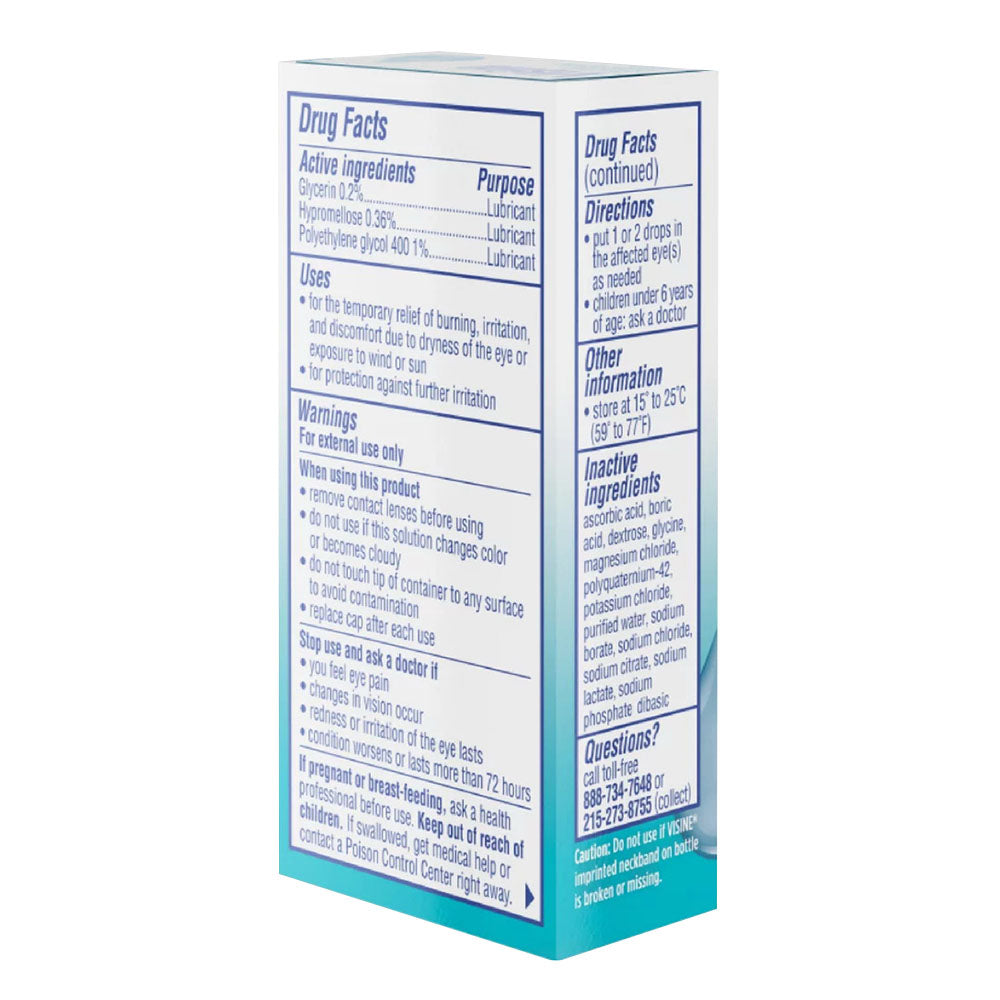 Visine Dry Eye Relief Lubricant Eye Drops , 0.5 Fl Oz