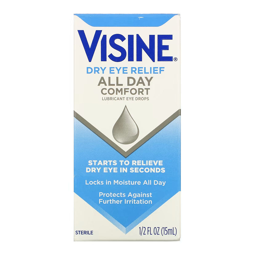 Visine Dry Eye Relief All Day Comfort Lubricant Eye Drops 1 Ea