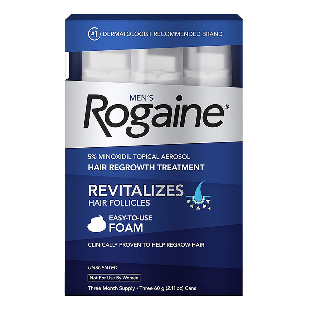 Men'S Rogaine 5% Minoxidil Foam - 3-Month Supply