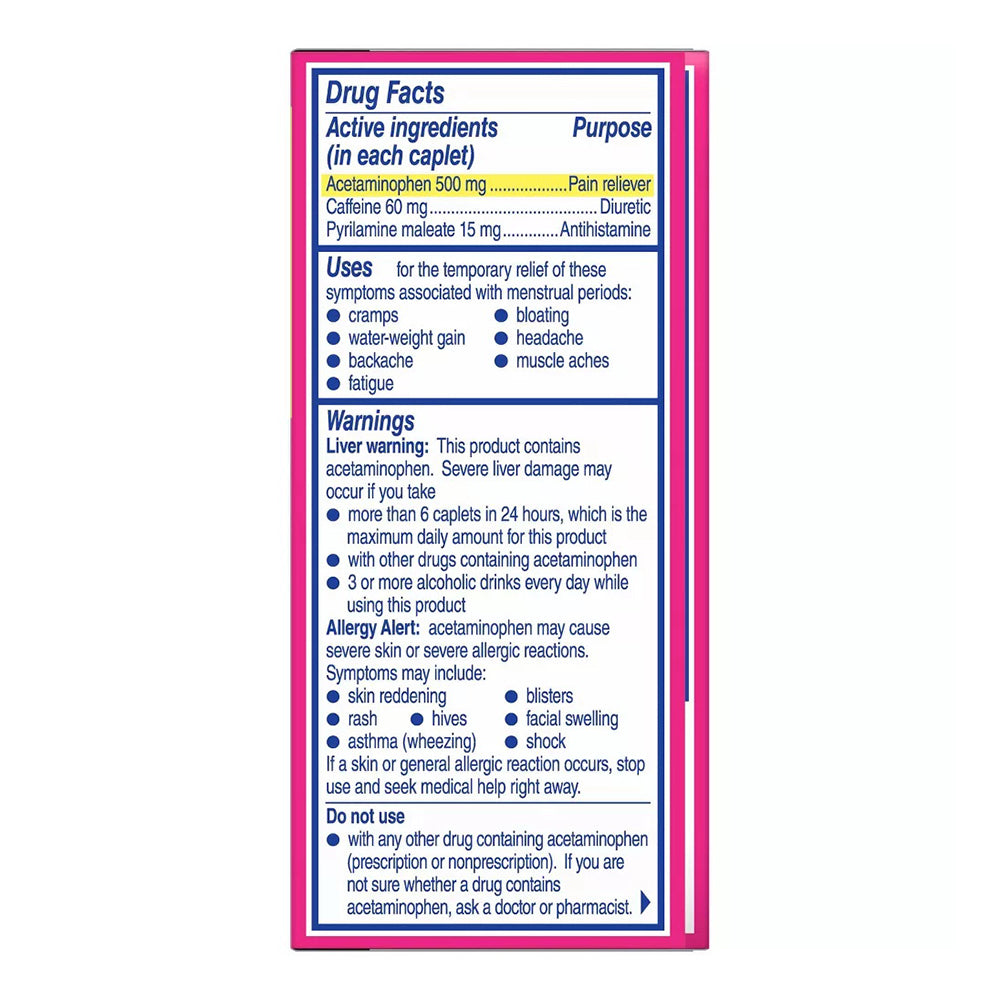 Midol Complete Maximum Strength Pain Reliever Caplets 40 Ea