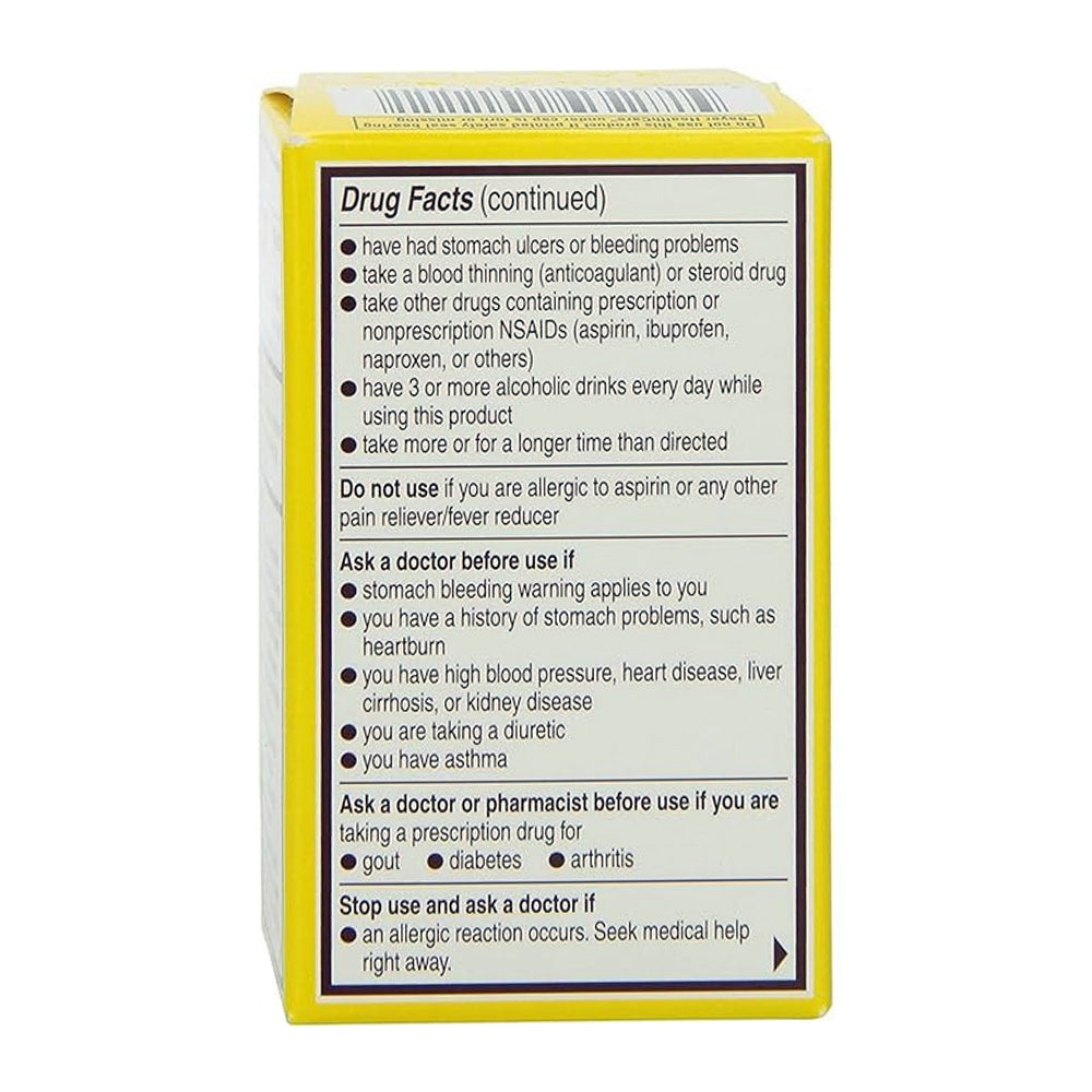 Bayer Aspirin 325 Mg Pain Reliever/Fever Reducer - 24 Coated Tablets