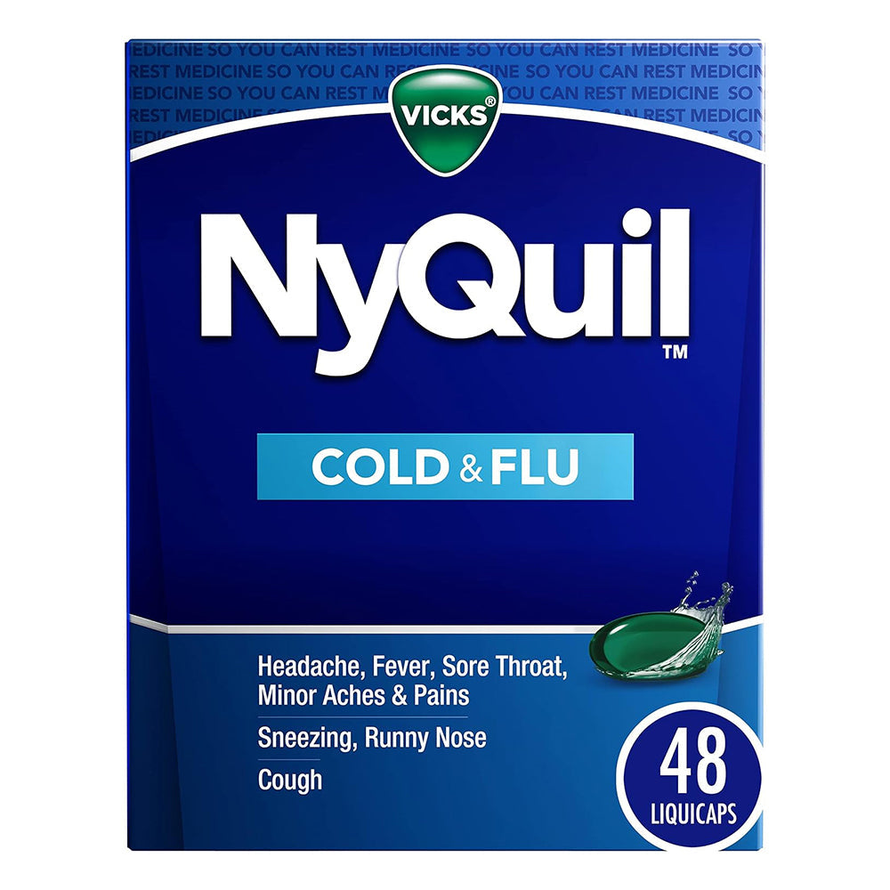 Vicks Nyquil Cold & Flu Nighttime Relief Liquicaps 48 Ea