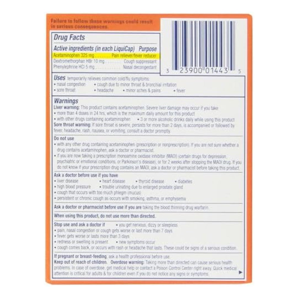 Vicks Dayquil Cold & Flu Multi Symptom Relief Liquicaps - 24 Ea