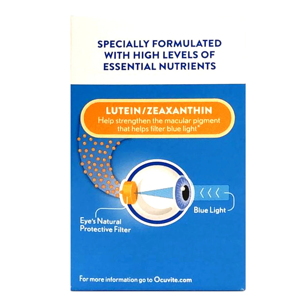 Bausch + Lomb Ocuvite Lutein 25Mg Lutein & Zeaxanthin Supplement, 30 Softgels