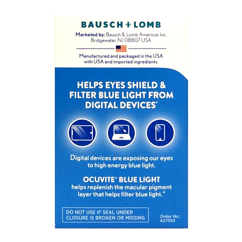 Bausch + Lomb Ocuvite Lutein 25Mg Lutein & Zeaxanthin Supplement, 30 Softgels