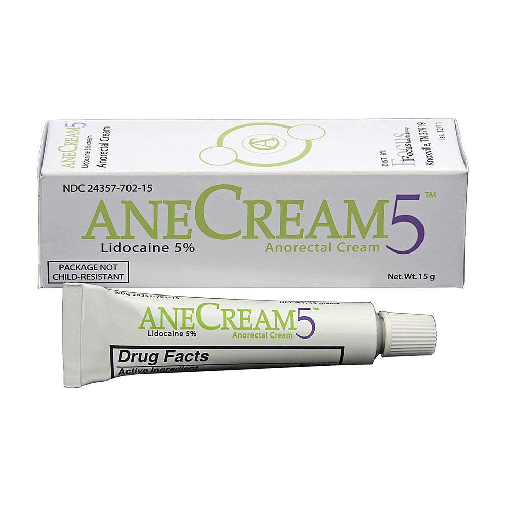 Anecream5 Topical Pain Relief With Lidocaine, 5% - 15 Grams