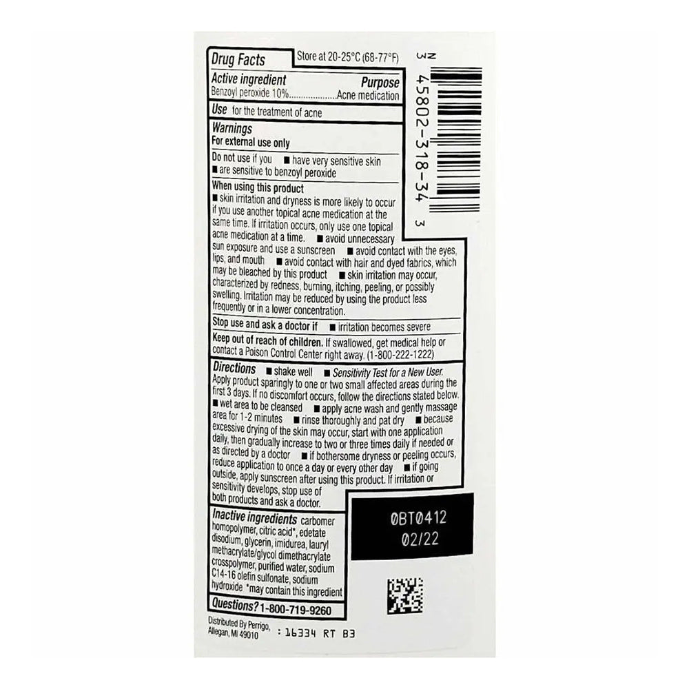 Benzoyl Peroxide Lq 10%227Gm Wash