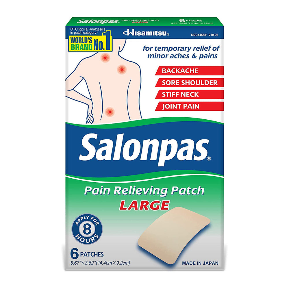 Salonpas Large Pain Relieving Patch - 6Ct