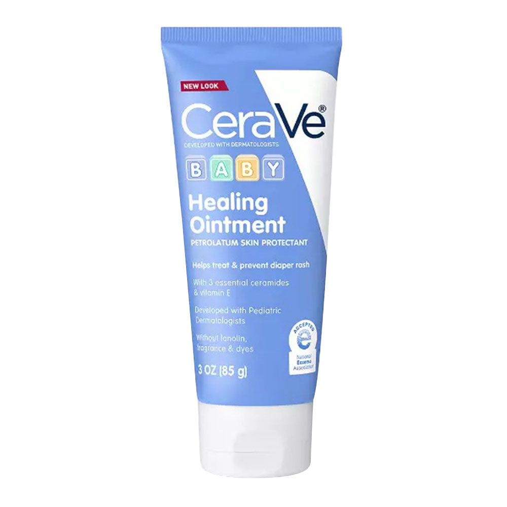 Cerave Diaper Rash Cream Baby Healing Ointment For Extra Dry, Cracked Skin, 3 Oz