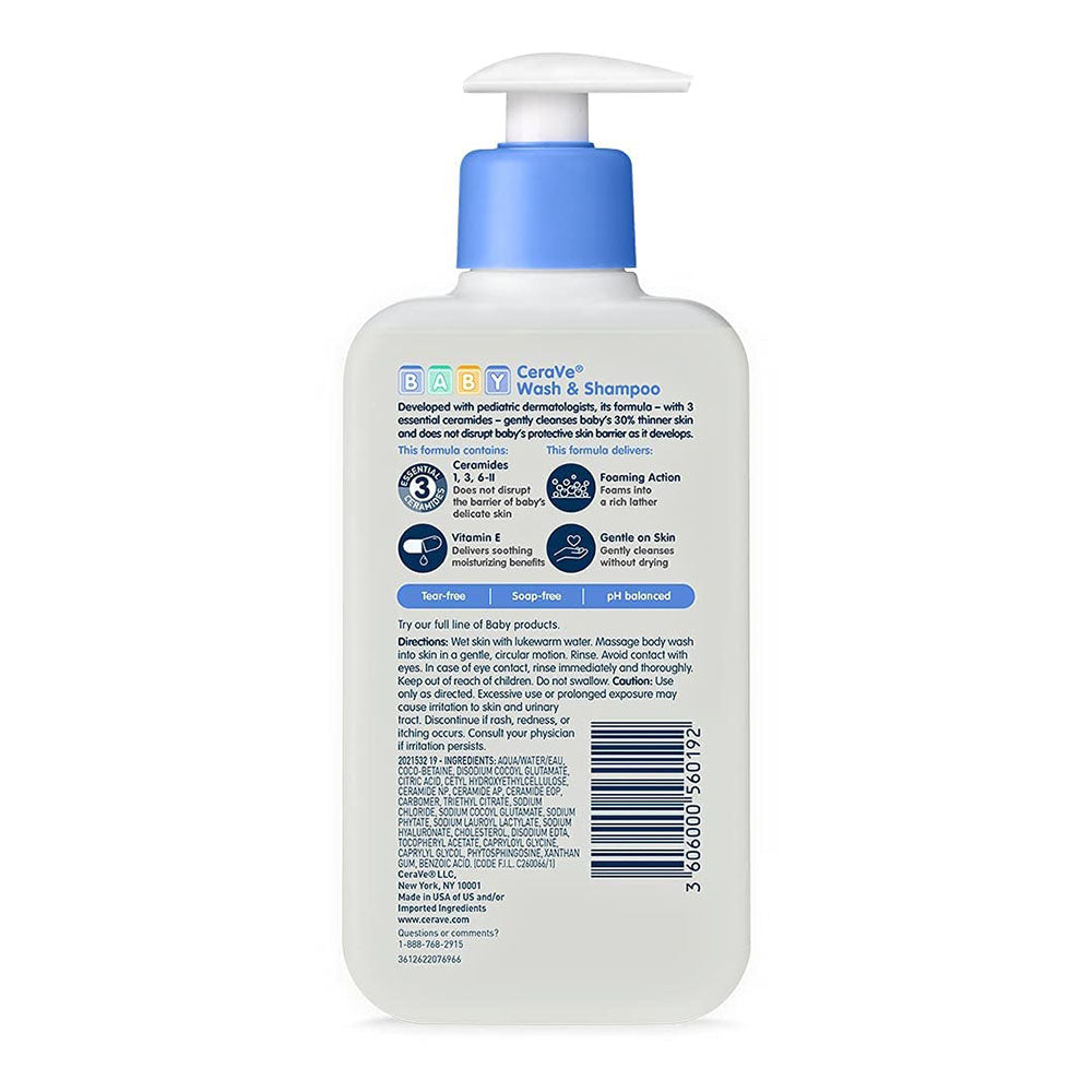 Cerave Baby Wash & Shampoo ,8 Oz