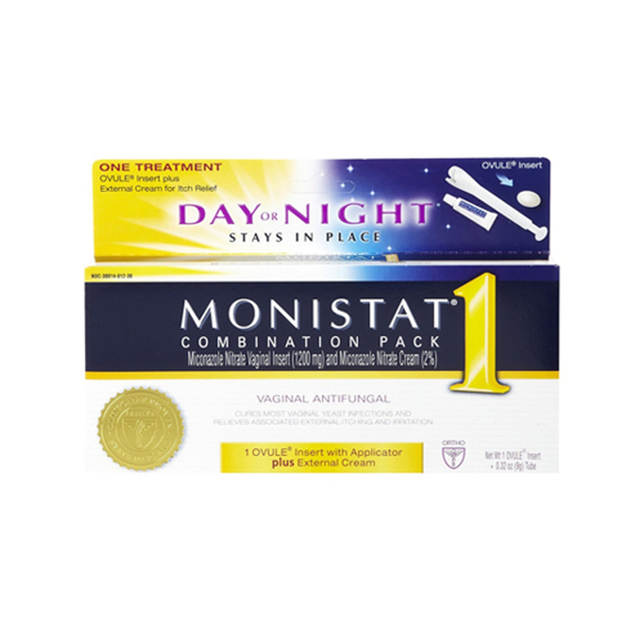 Monistat 1 1-Day Treatment Day Or Night Combination 1 Kit