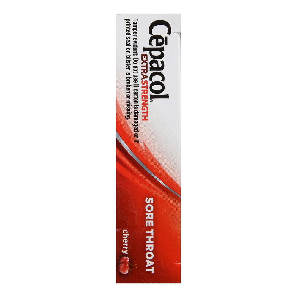Cepacol Extra Strength Sore Throat Relief Cherry Lozenges - 16 Ea