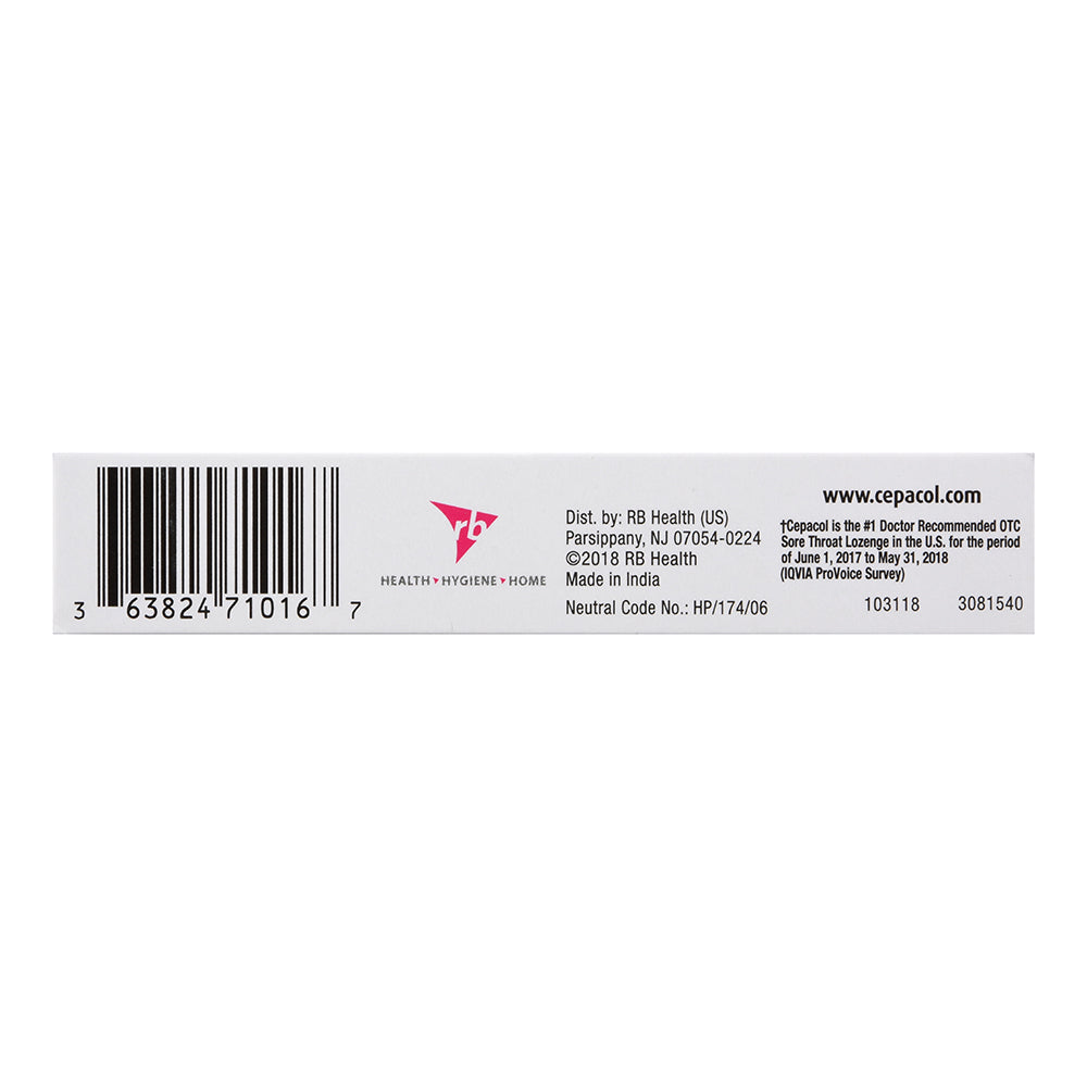 Cepacol Extra Strength Sore Throat Relief Cherry Lozenges - 16 Ea