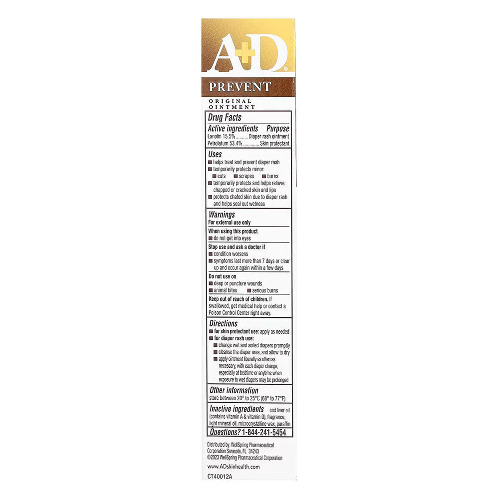 A+D Original Diaper Rash Ointment 1.5 Oz