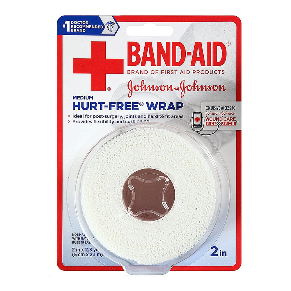 Band-Aid Medium Hurt Free Wrap Medium 2 X 2.3 Yd - 1 Ea