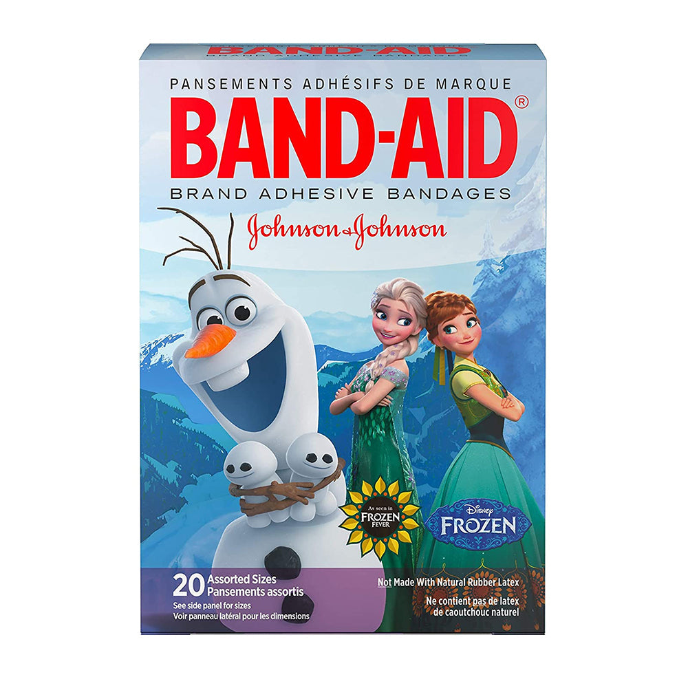 Band-Aid Adhesive Bandages, Disney'S Frozen, Assorted Sizes - 20 Ea