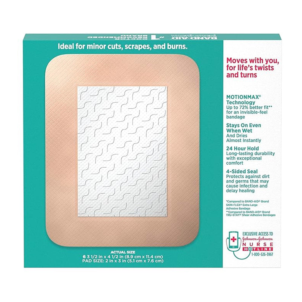 Band-Aid Brand Skin-Flex Adhesive Flexible Wound Covers, Large, 6 Ct