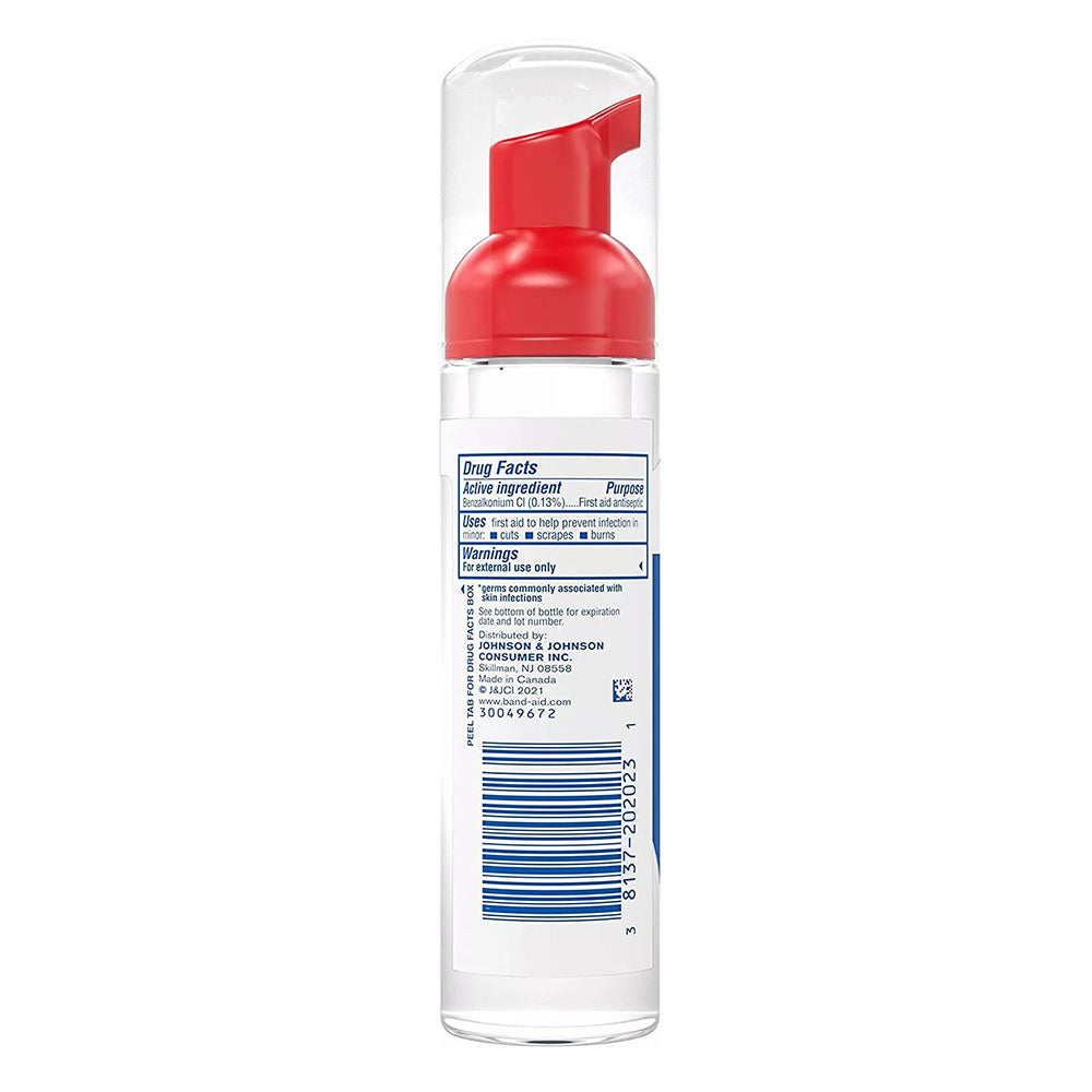 Band-Aid Brand First Aid Antiseptic Cleansing Foam For Kids, 2.3 Fl. Oz