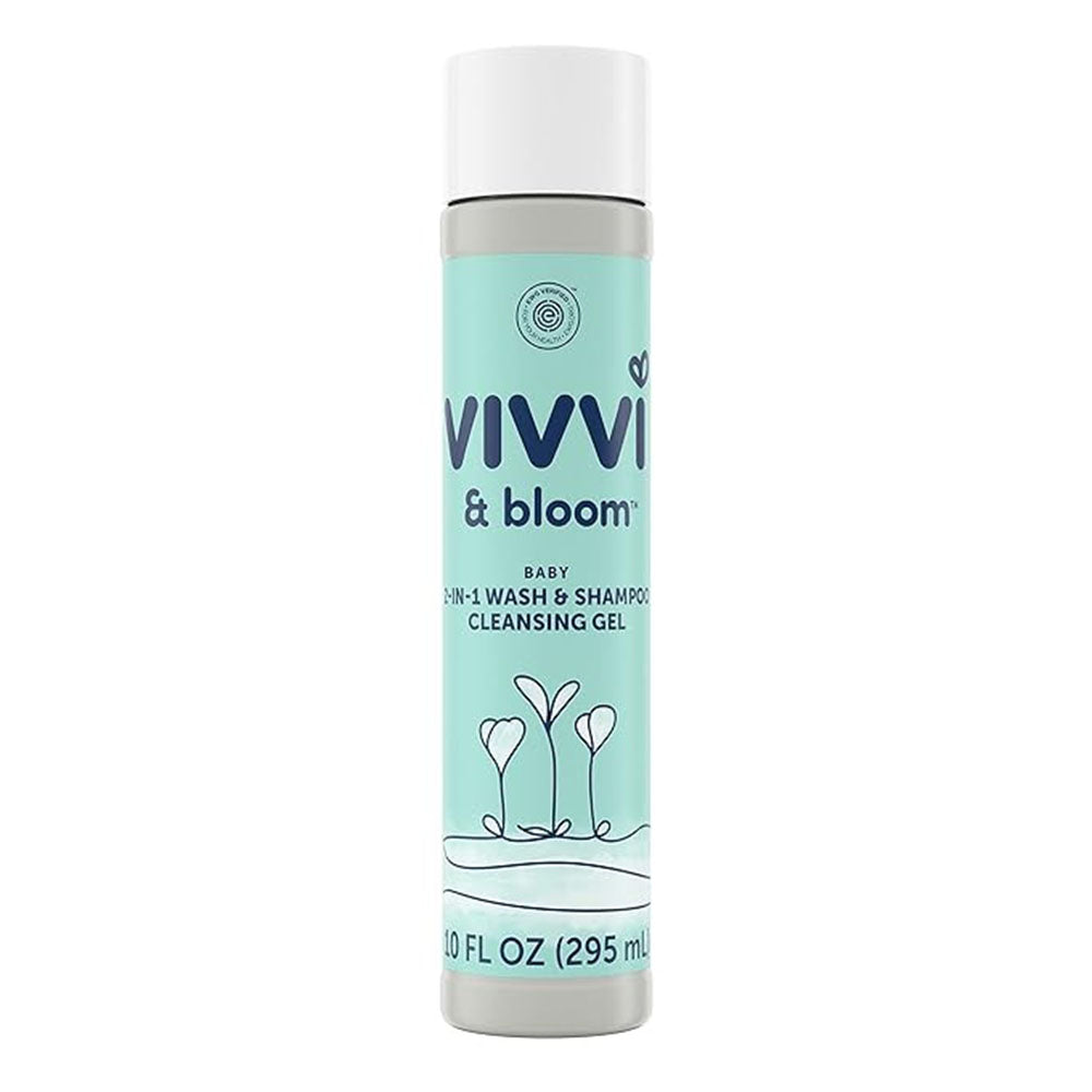 Vivvi & Bloom Gentle 2-In-1 Baby Wash & Shampoo Cleansing Gel, 10 Fl Oz