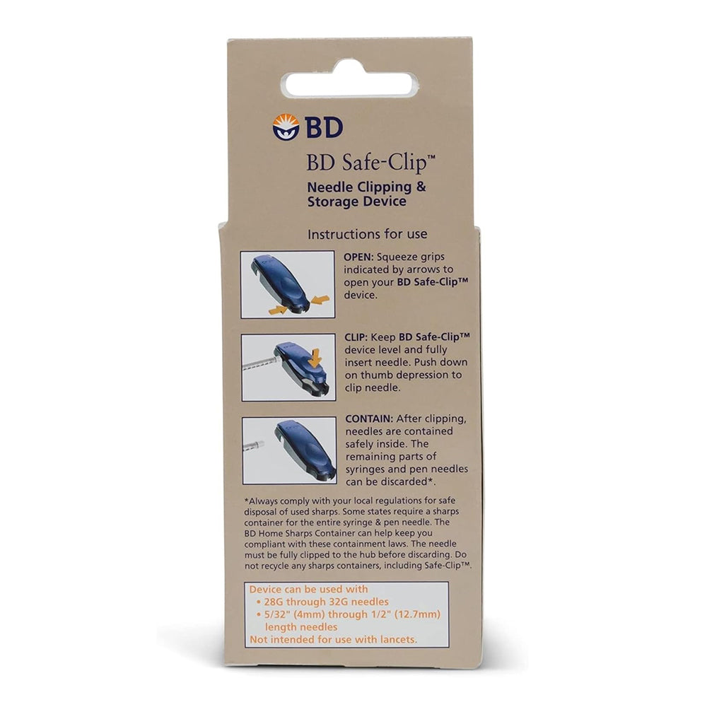 Bd Safe-Clip Needle Clipping & Storage Device Portable 1 Each