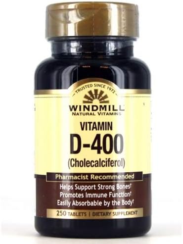 Windmill Vitamins D-400 Tabs 250'S