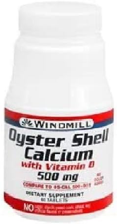 Windmill Oyster Cal TAB 500 MG+D 60 ct