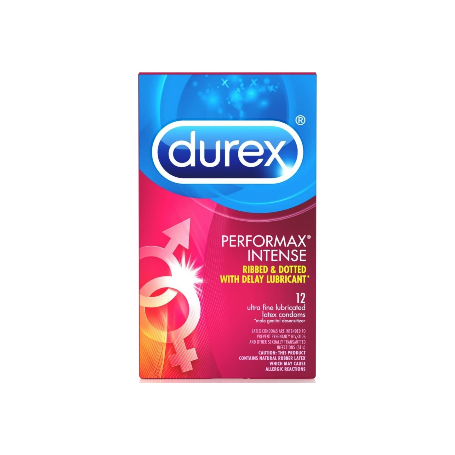 Durex Performax Intense Condom, 12 Ct