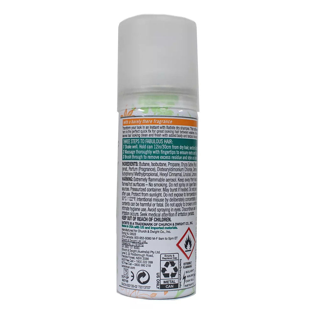 Batiste Dry Shampoo, Bare, Mini Travel Size 1.6 Oz