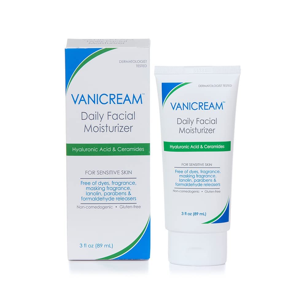 Vanicream Daily Facial Moisturizer With Ceramides And Hyaluronic Acid 3Fl Oz