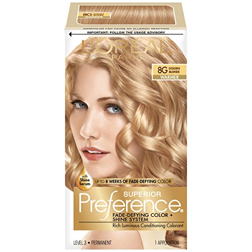 L'Oreal Superior Preference Hair Color - 8G Golden Blonde - 6.5 Fl Oz