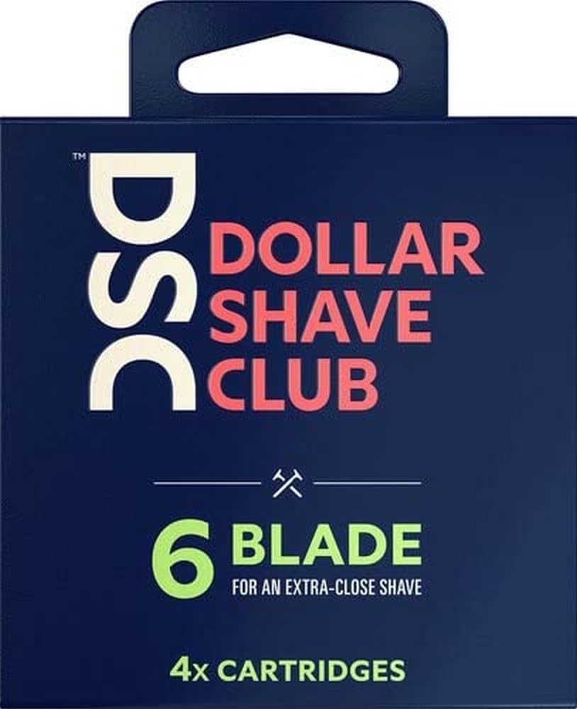 Dollar Shave Club 6-Blade Razor Refill Cartridges 4 ct