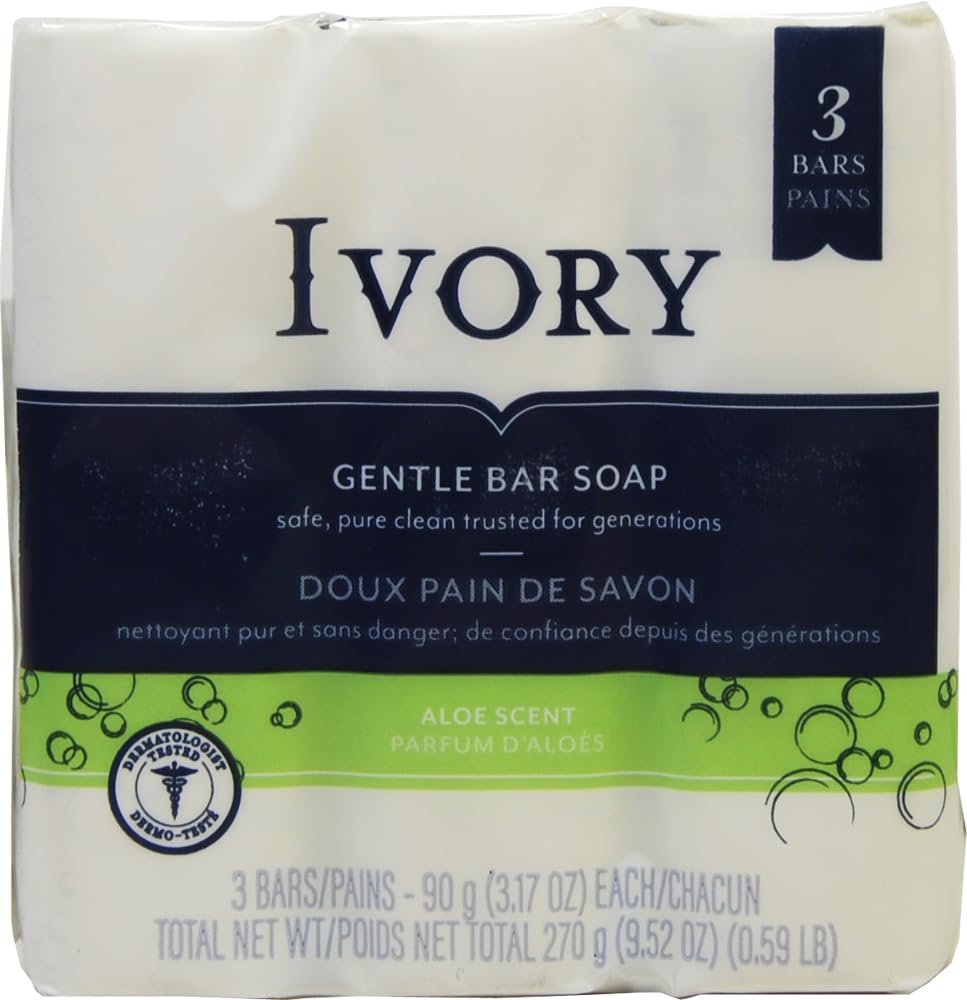 Ivory Simply Ivory Aloe Bath Bar, 9.52 oz