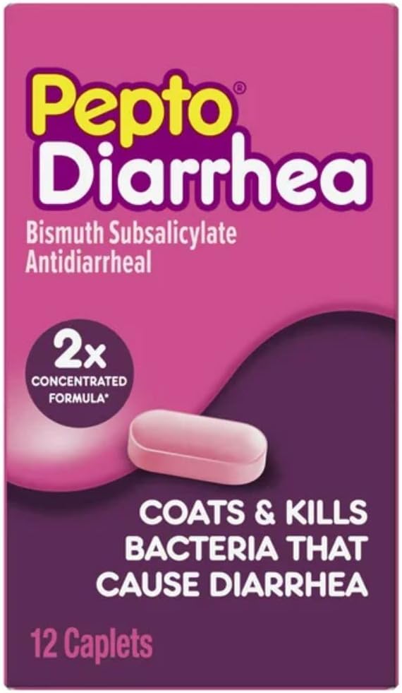 Pepto Bismol Diarrhea Caplets - 12 Ct