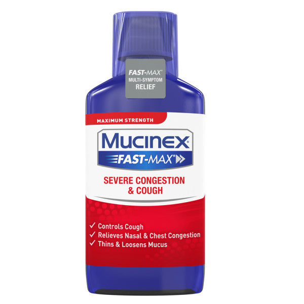 Mucinex Fast-Max Severe Congestion & Cough Liquid, 9 Oz
